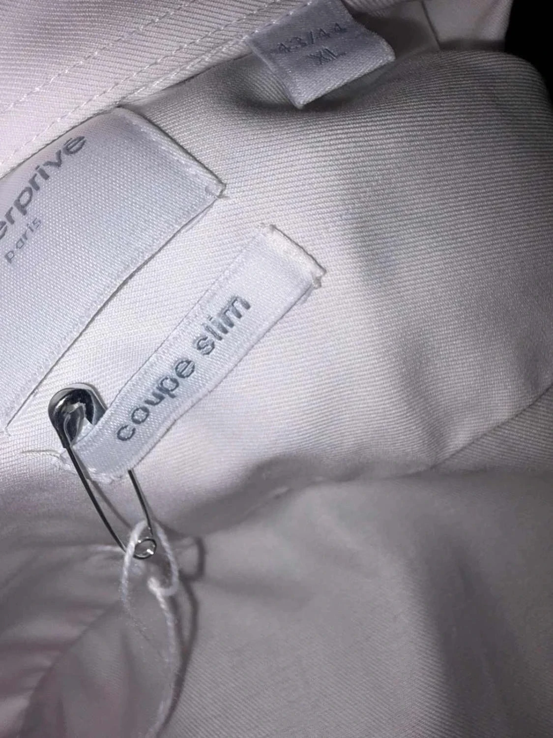 Camisa blanca taller privado usada una vez talla xl – photo 7